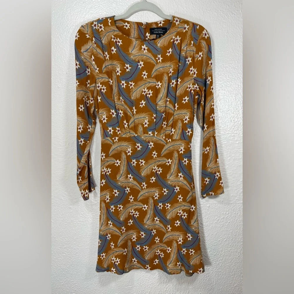 & Other Stories Ruched Floral Mini Dress in Orange Women’s US 2 Summer Spring